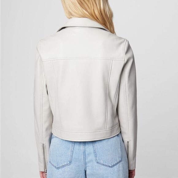 BlancNYC vegan moto jacket Lunch Date. Size small. - Picture 4 of 7